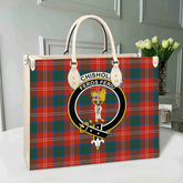 Clan Chisholm Ancient Tartan Crest Leather Bag GG78 Clan Chisholm Tartan Today